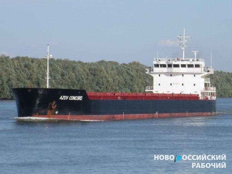 В порту Новороссийска завершает погрузку турецкий корабль «Конкорд», вышедший из Мариуполя по гуманитарному коридору