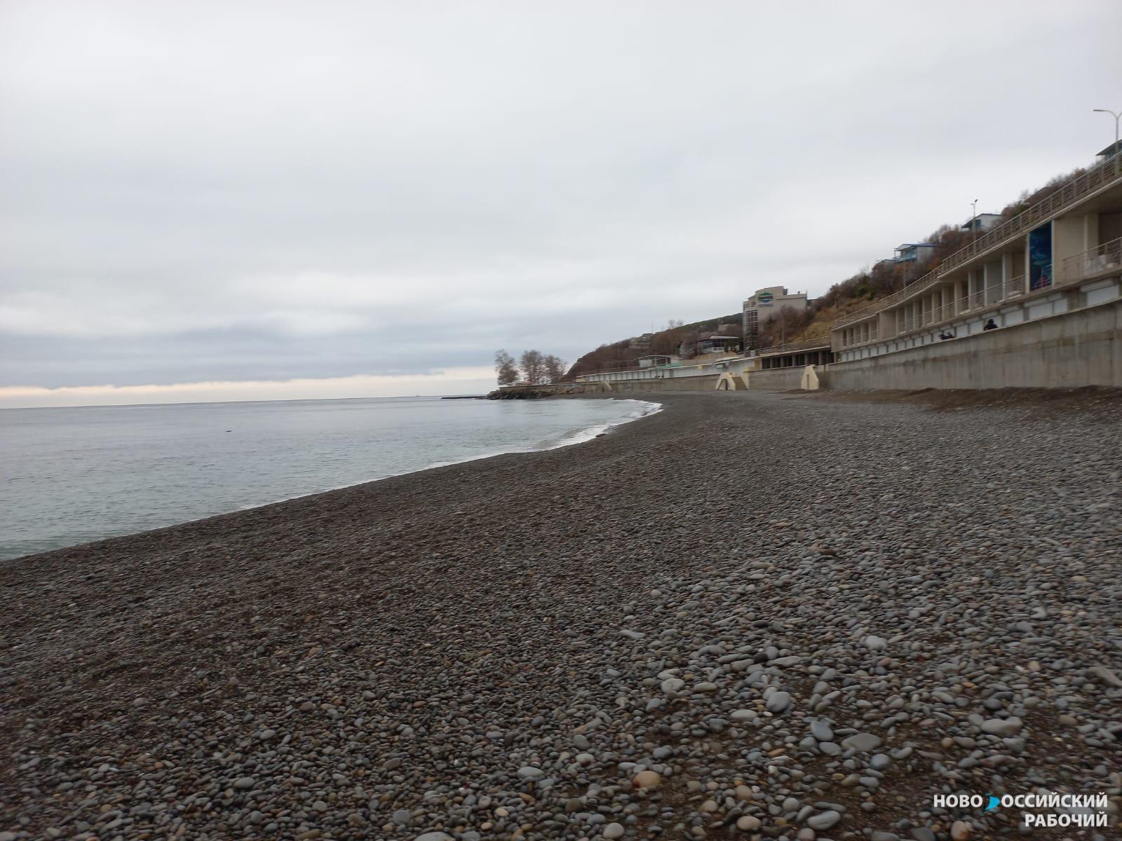 На зимних пляжах Новороссийска не бывает пусто