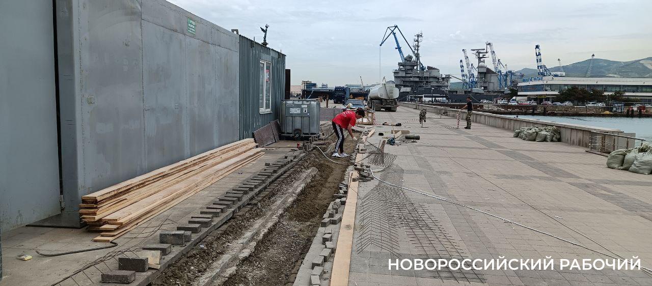 Ремонт набережной Новороссийска после зимнего норд-оста обошелся почти в 19 миллионов рублей