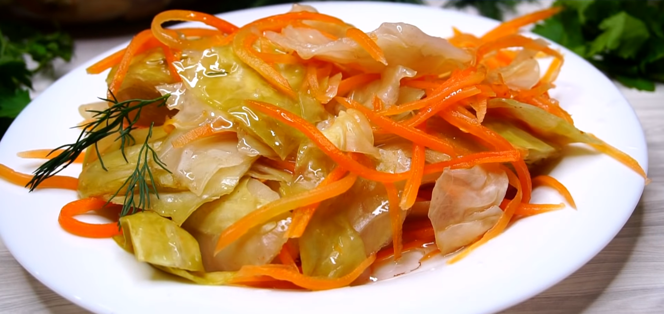 Капуста по-корейски пошаговый рецепт с видео и фото – Советская кухня: Закуски