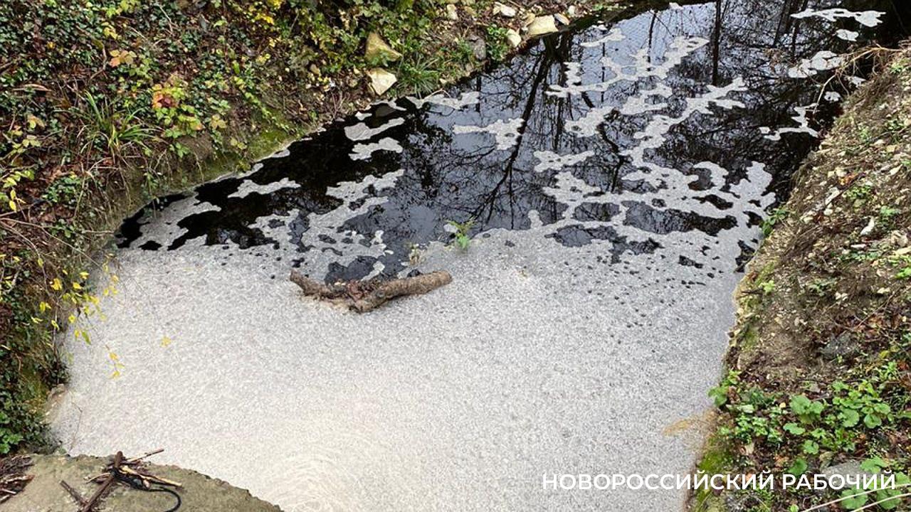 В пригороде Новороссийска стала мутной река – жители экономят на откачке септиков