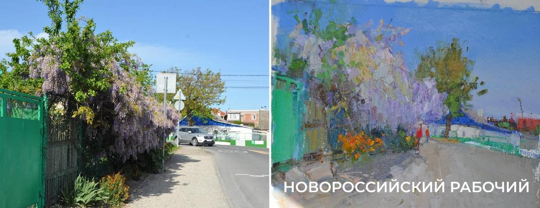 Отцветающая глициния «выгнала» художников на улицы Новороссийска
