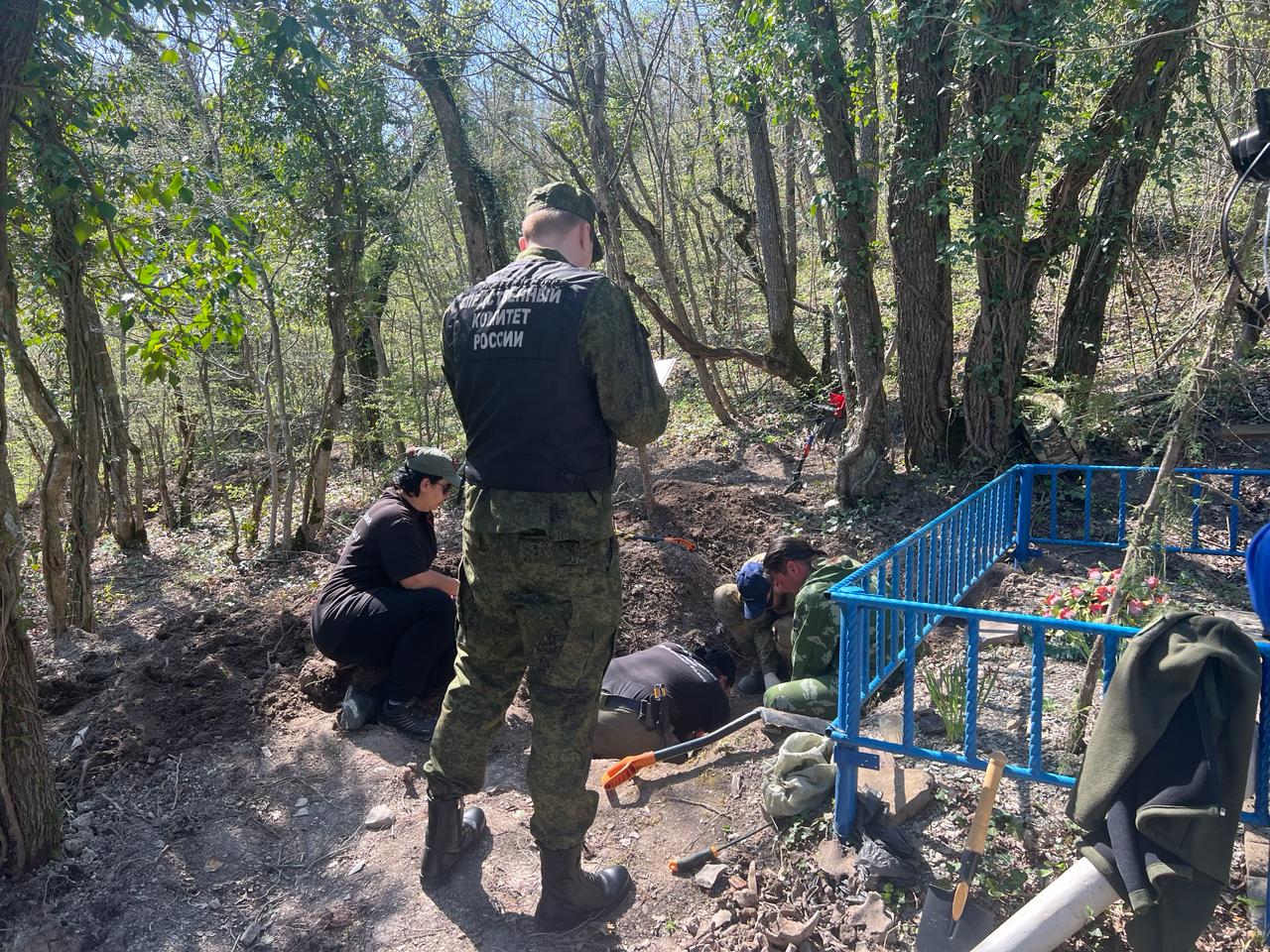 Новороссийские поисковики обнаружили останки расстрелянных фашистами мирных жителей
