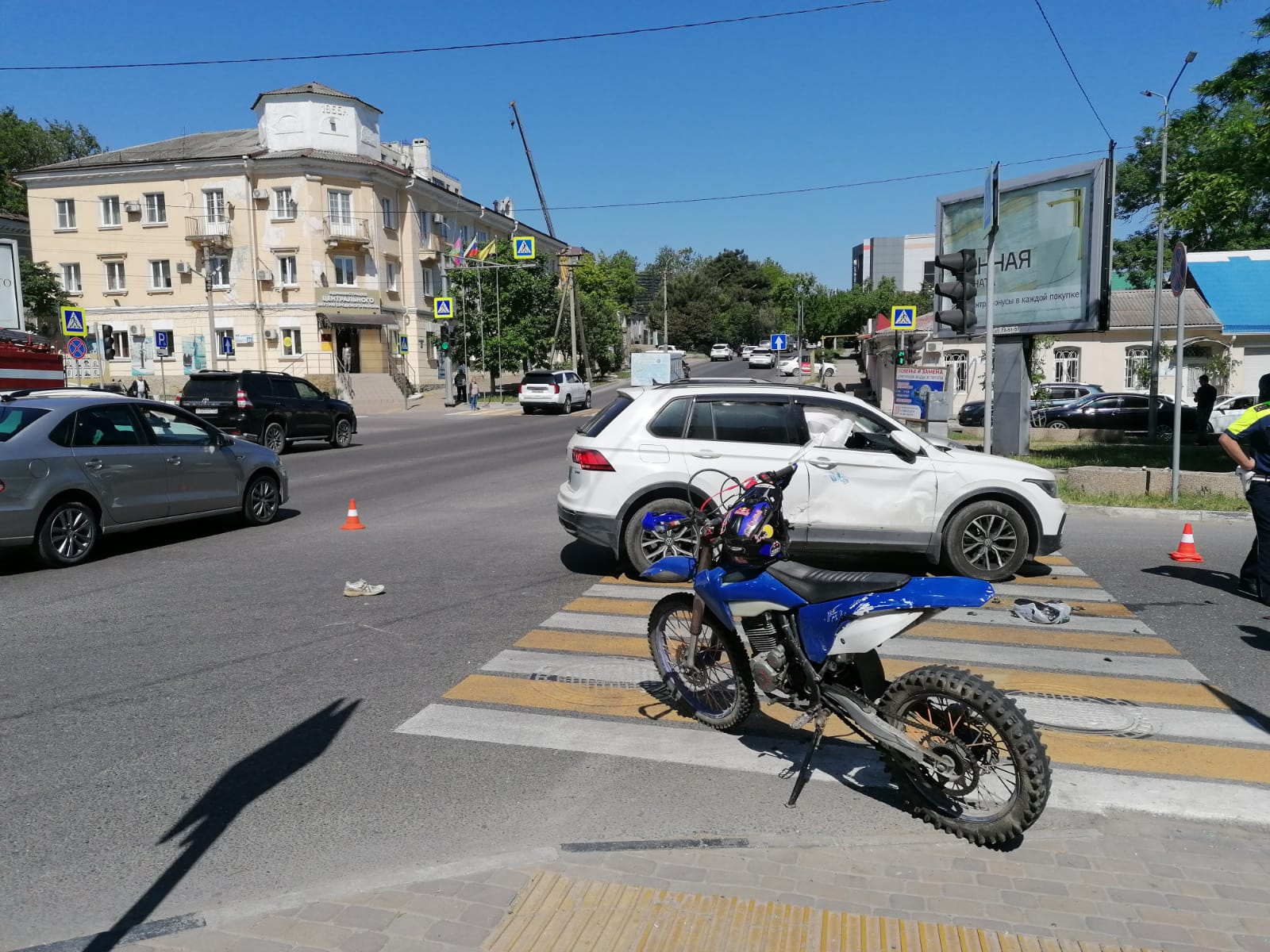 В Новороссийске пострадал подросток, управлявший кроссовым мотоциклом