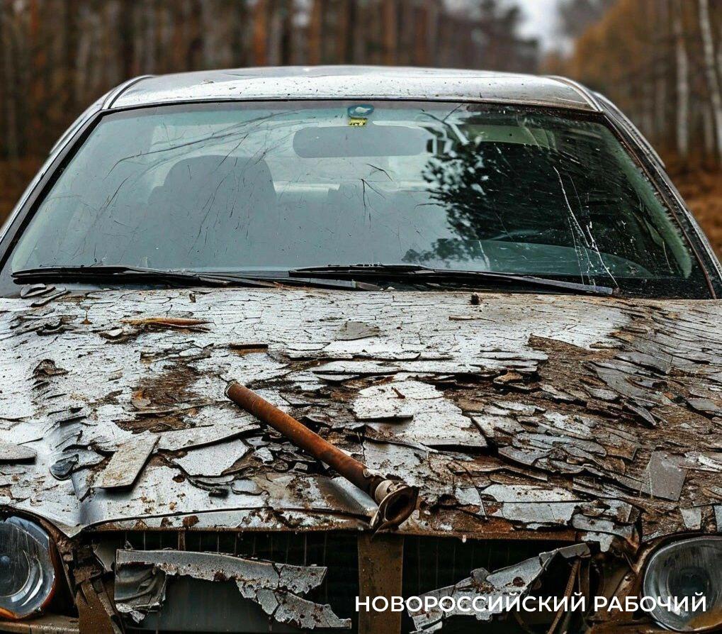 В пригороде Новороссийска разбили автомобиль из-за собаки