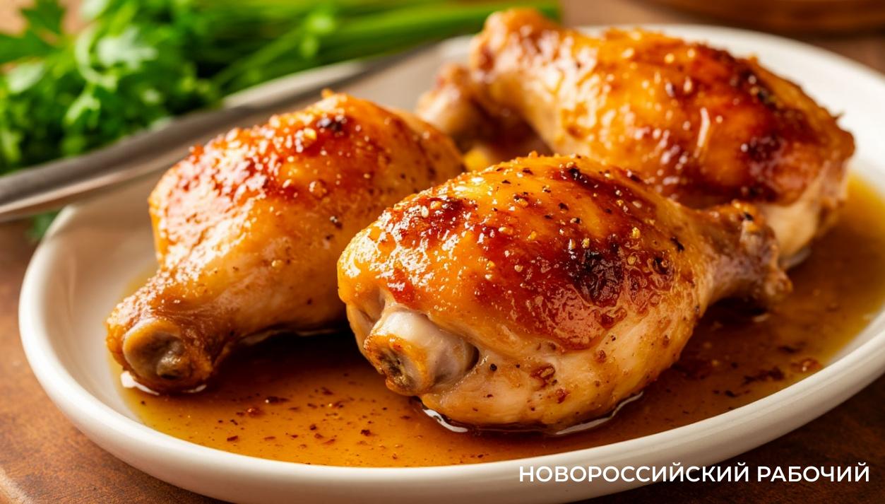 Аппетитные куриные голени в медово-горчичной глазури: просто и вкусно!