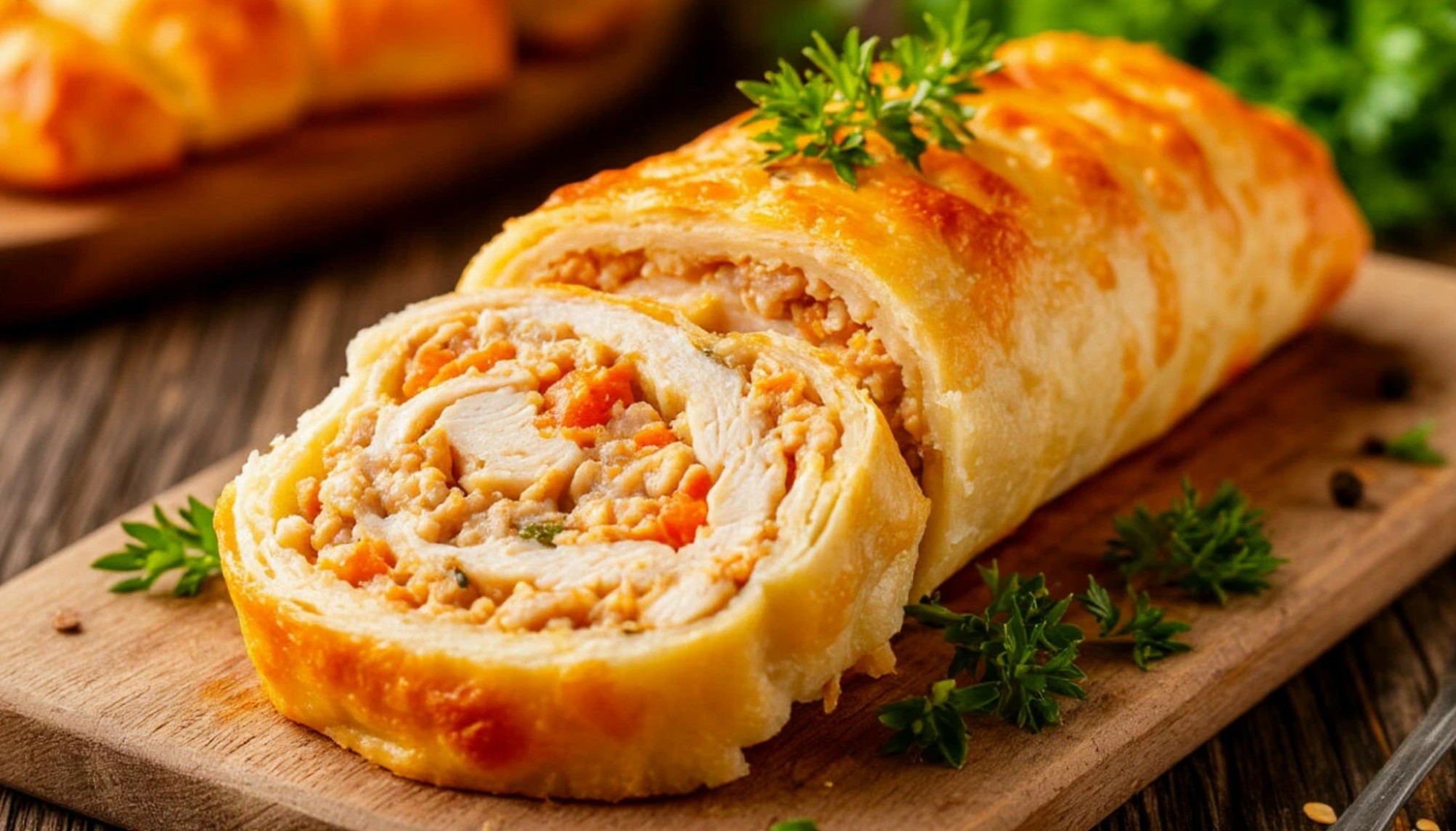 Куриный рулет с сырным тестом — вкусно, просто, по-домашнему