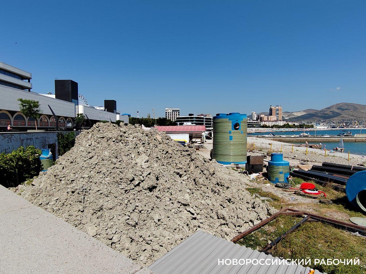 В Новороссийске началось обустройство очистных для ливневок у мыса Любви