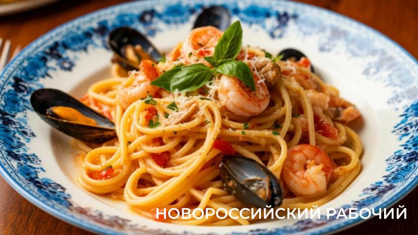 Спагетти с морепродуктами