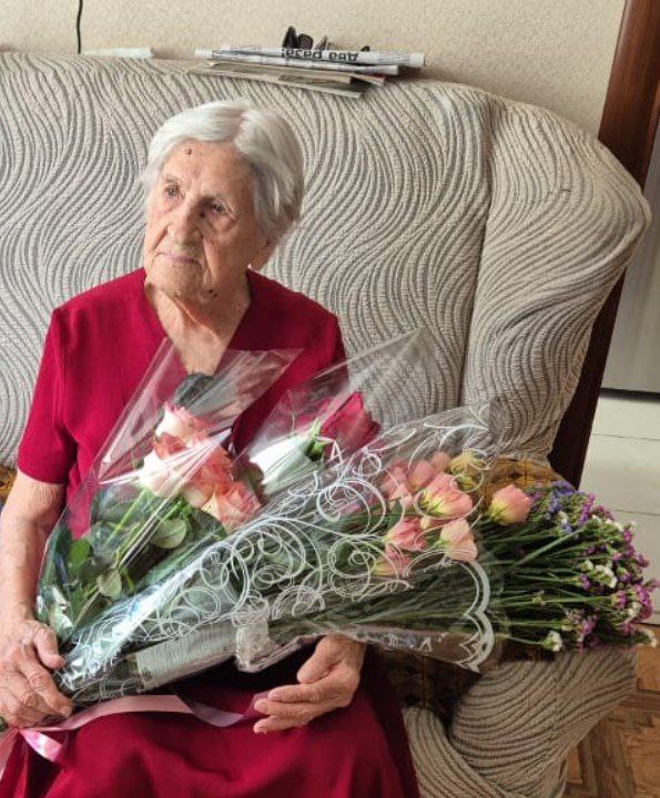 Сегодня ветеран из Новороссийска Вера Яковлевна Галькина отмечает 101 год!