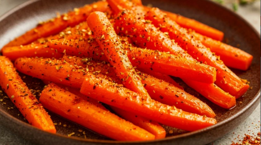 Запеченная морковь с тмином и паприкой
