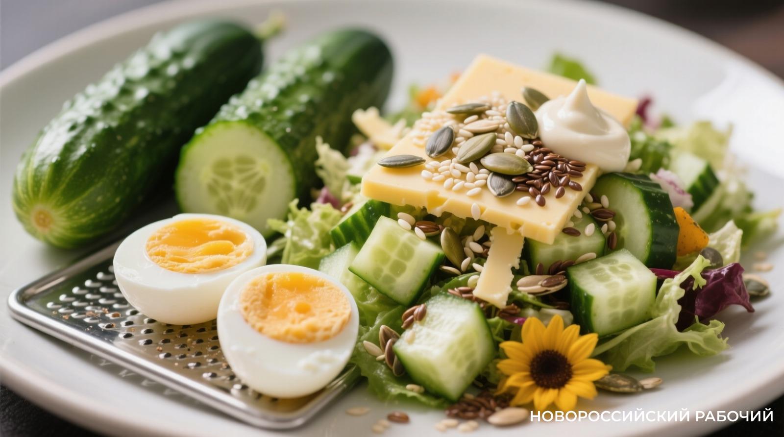 Ностальгия по лету. Свежий огуречный салат