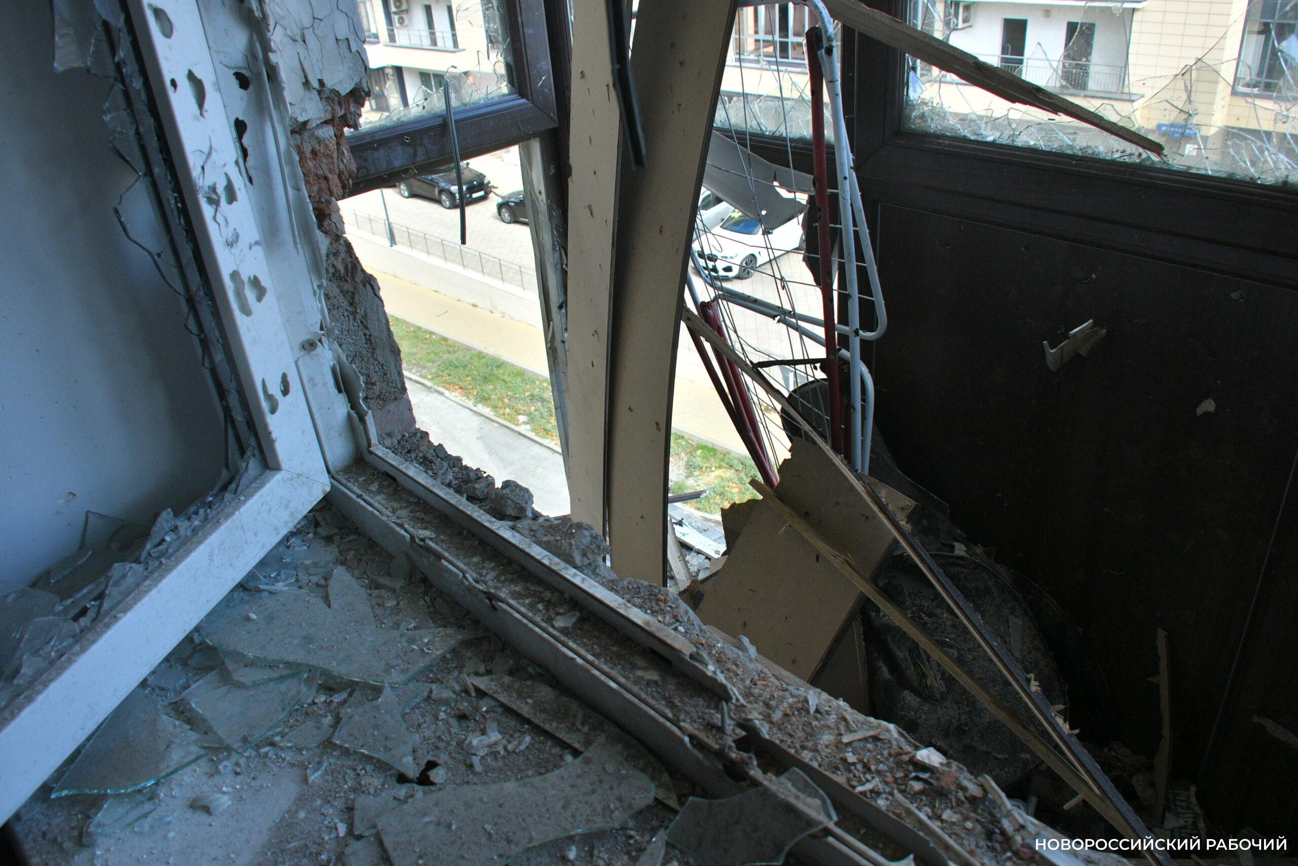 В Новороссийске домам, пострадавшим от атаки дронов, не грозит обрушение