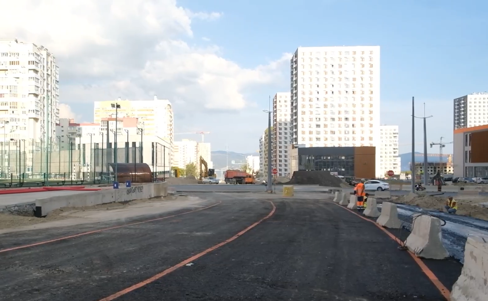 В Новороссийске открыли часть развязки в Южном районе