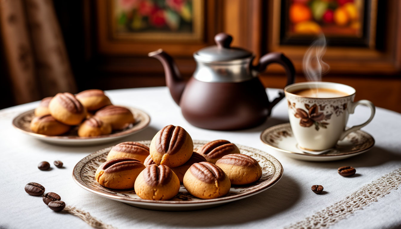 Хоть к чаю, хоть к какао: кофейное печенье