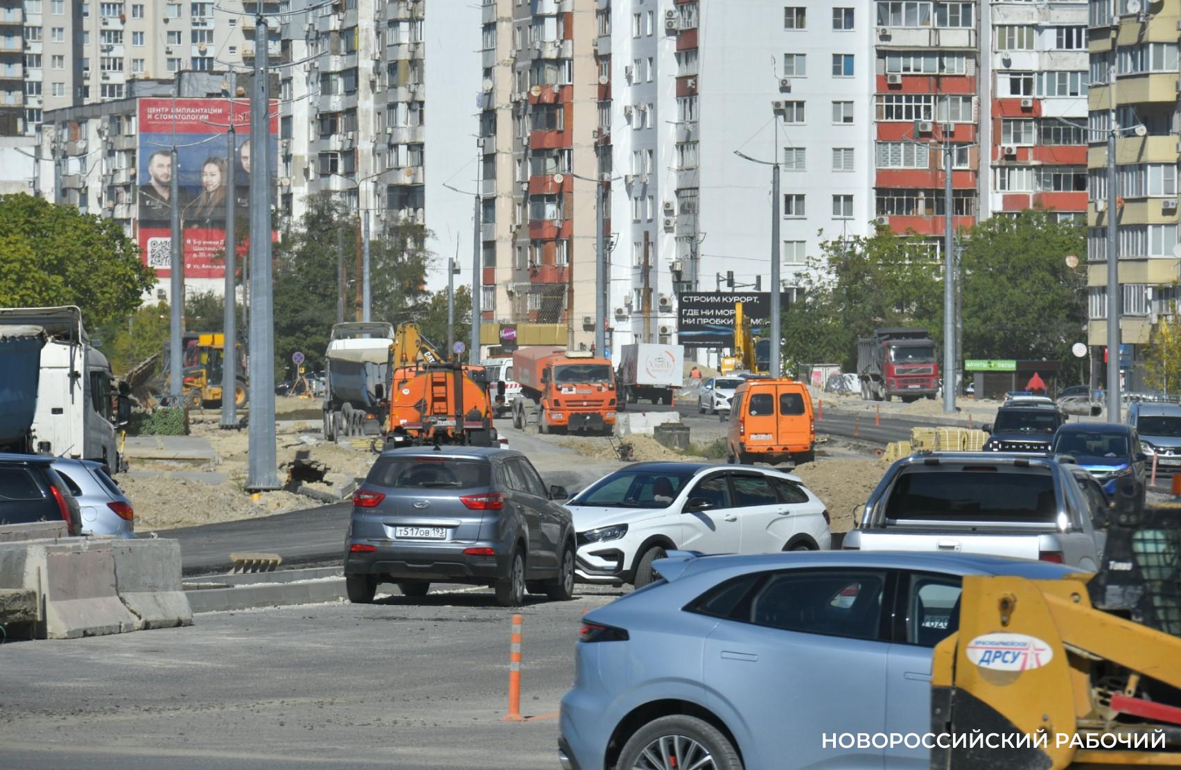 В Новороссийске развязку на проспекте Дзержинского реконструируют к 15 декабря