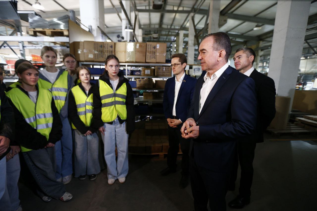 Предприятие-участника федпроекта «Производительность труда» из Динского района посетил губернатор Кубани