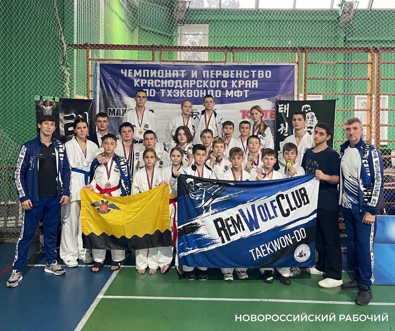 Тхэквондисты из Новороссийска на первенстве края завоевали и золото, и серебро, и бронзу