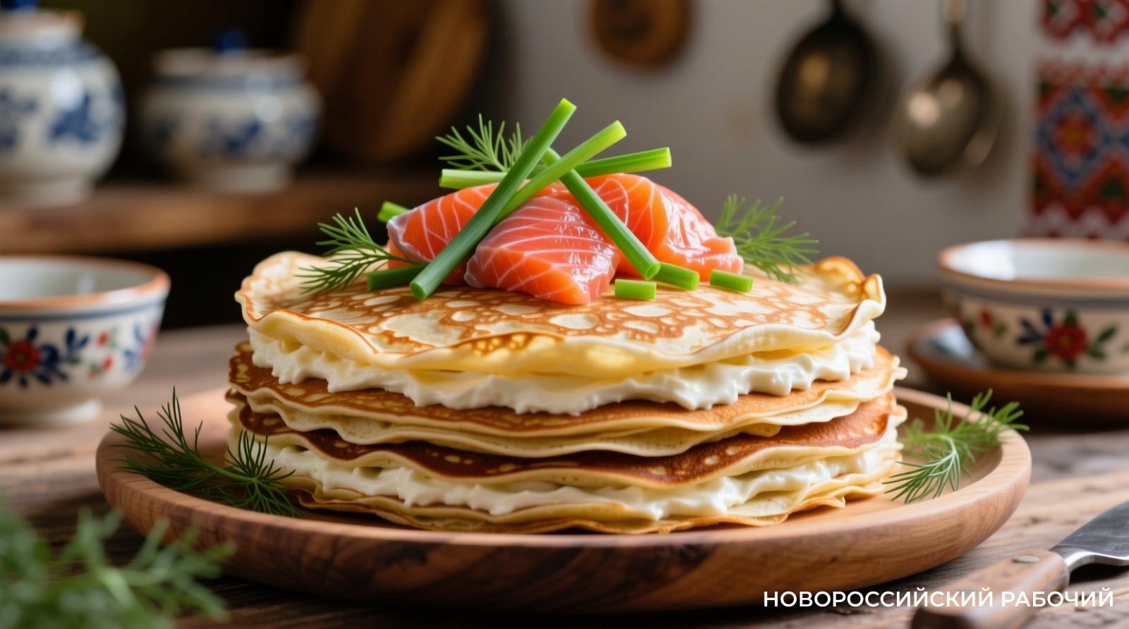 Закусочный торт из красной рыбы