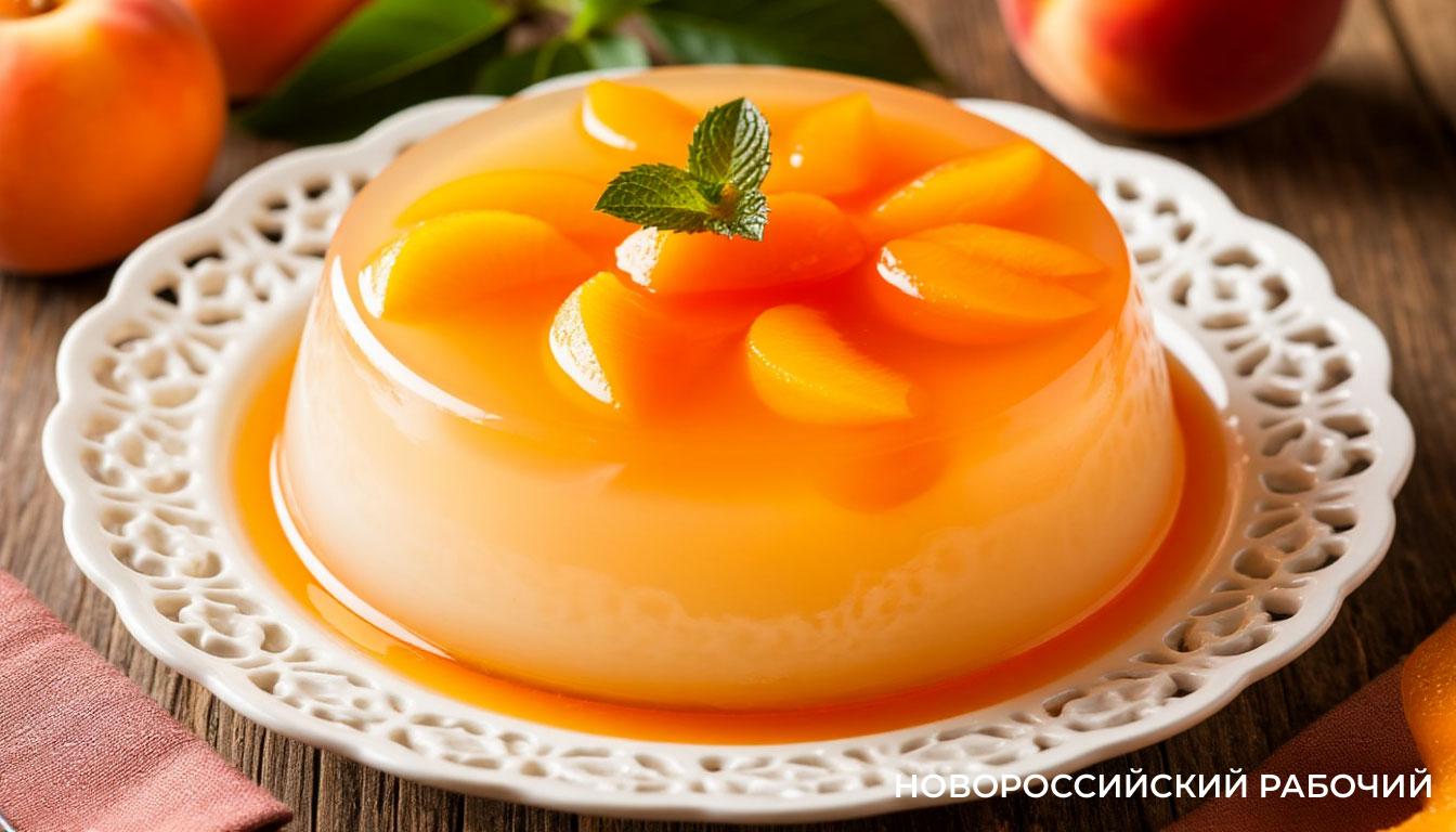 Персиковый «флан»