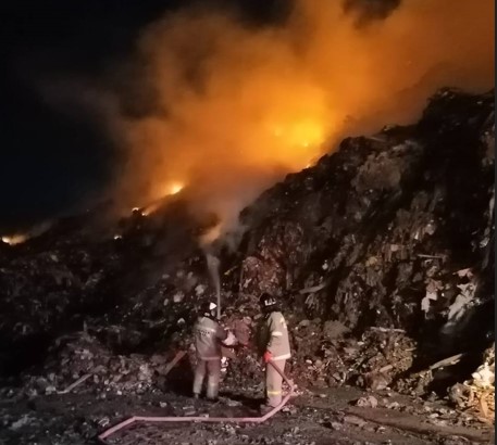 В Новороссийске к вечеру увеличилась площадь возгорания полигона
