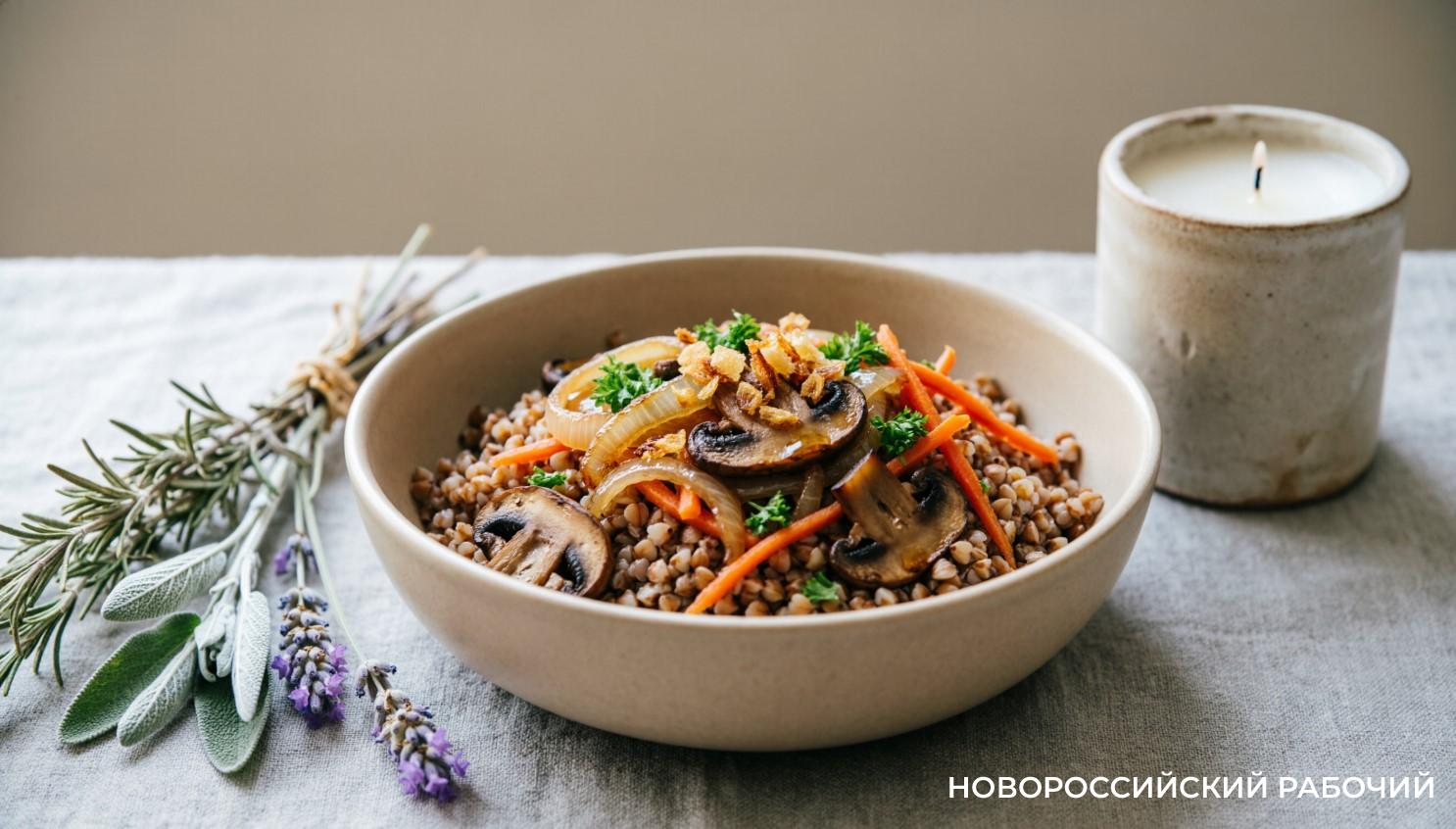Гречка с грибами и мёдом: постное блюдо для первого дня Великого поста