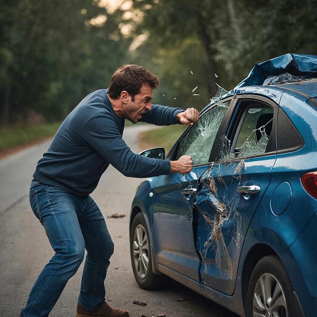 В Новороссийске мужчина искорежил чужую иномарку после ссоры с дамой