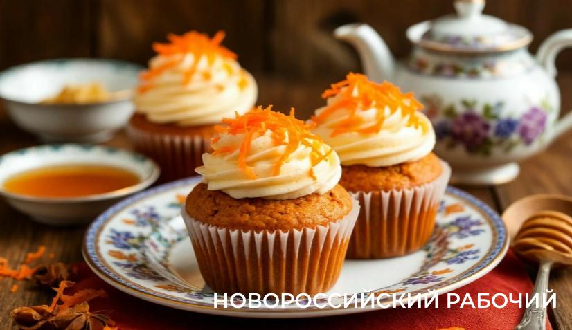 Морковно-ореховые кексы с медом