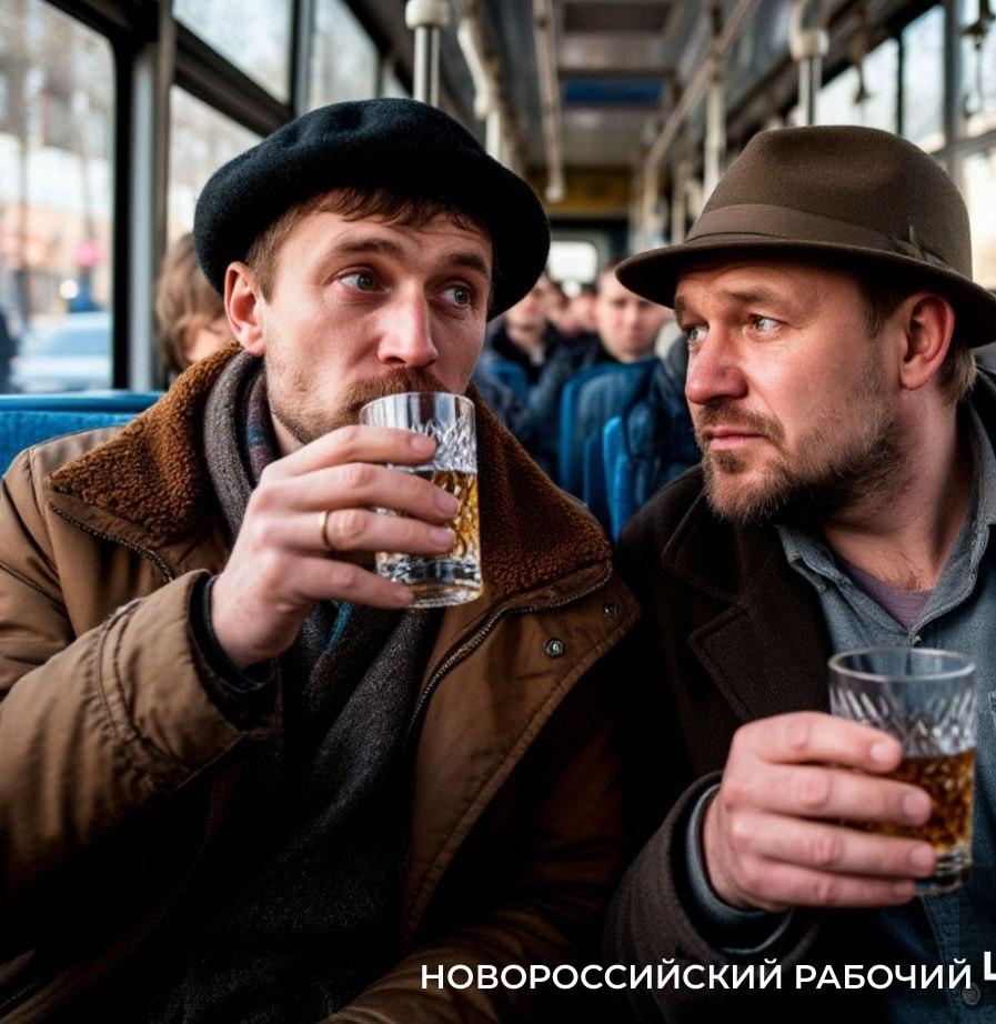 В Новороссийске пассажиры устроили пьянку в автобусе