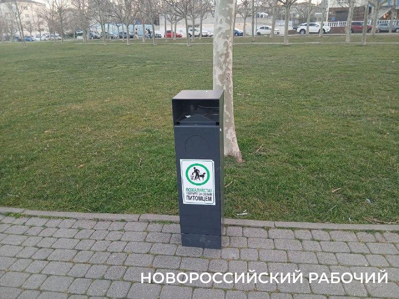 В Новороссийске появились урны для собак