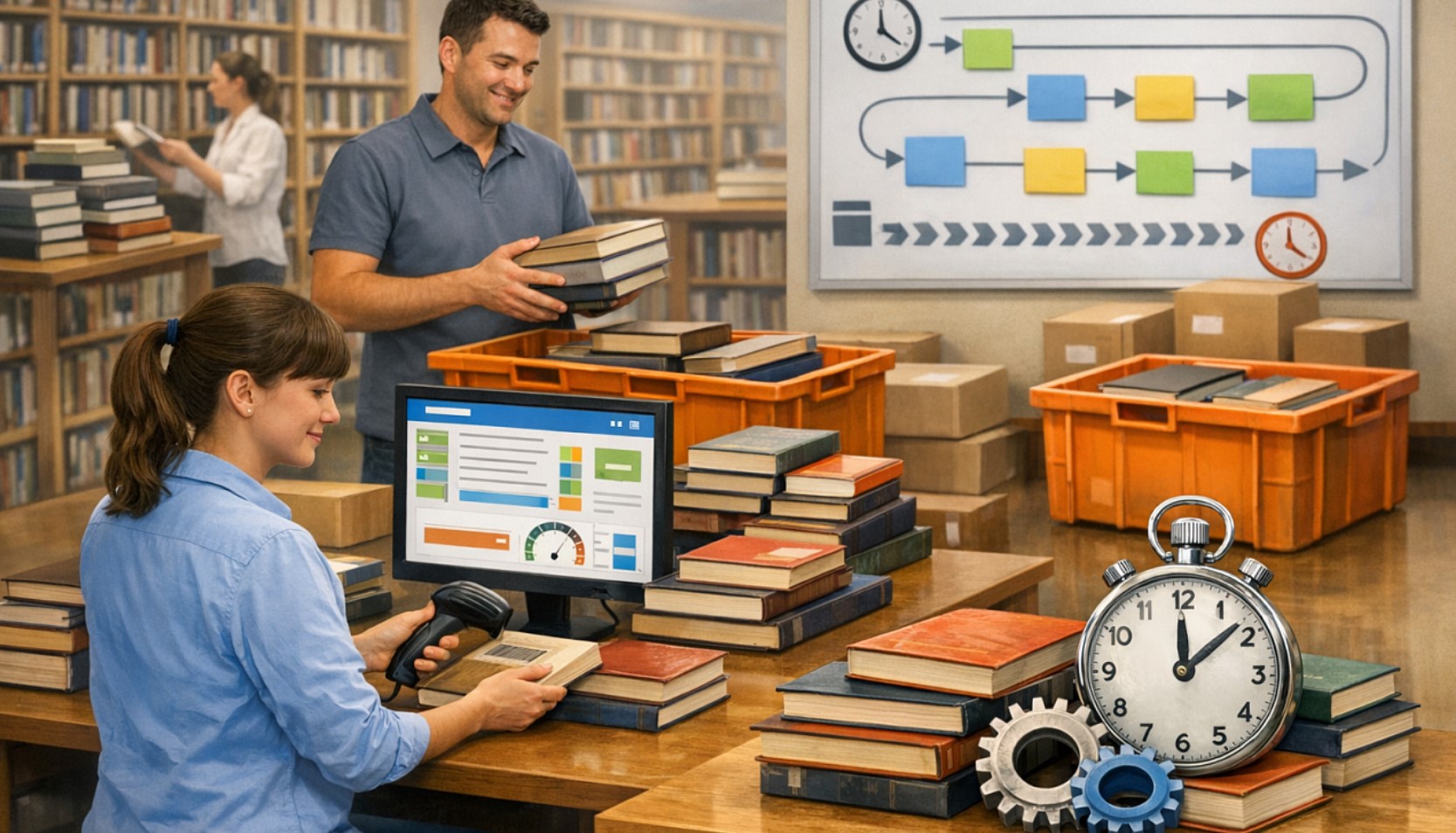 Армавирская Централизованная библиотечная система ускорит обработку и учет поступающих книг благодаря бережливым технологиям