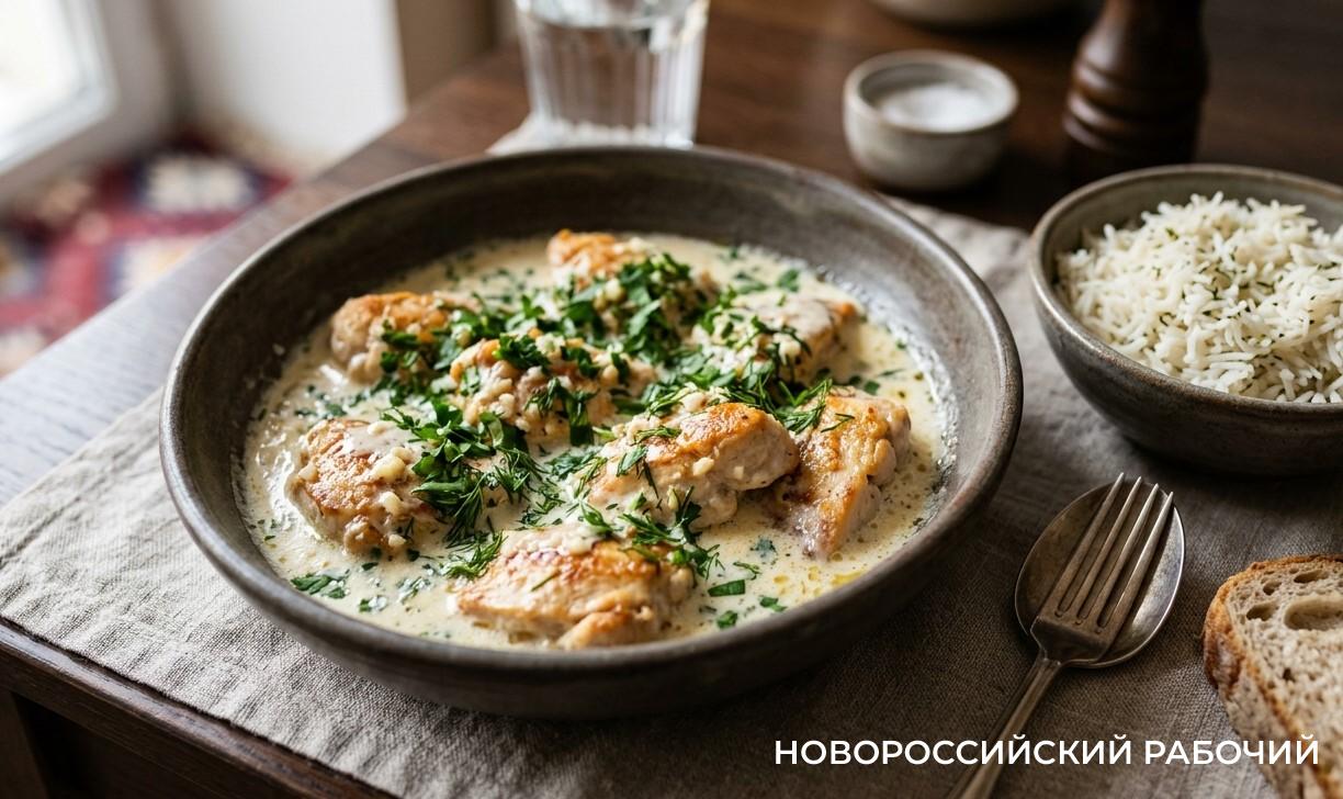 Куриное филе в сливочно-чесночном соусе: ресторанное блюдо за 20 минут