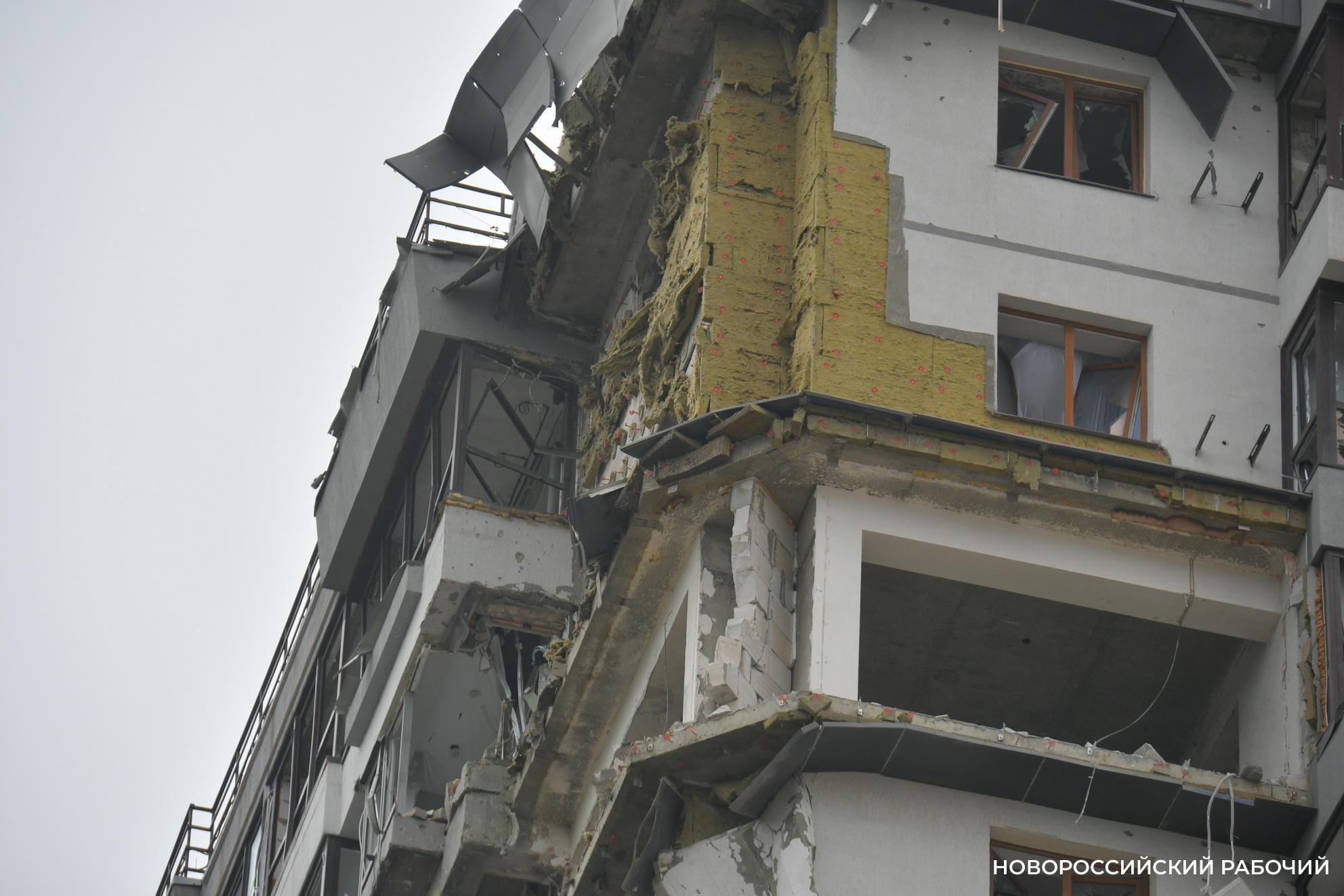 Жители пострадавшего от атаки БПЛА дома в Новороссийске рассказали о чуде спасения