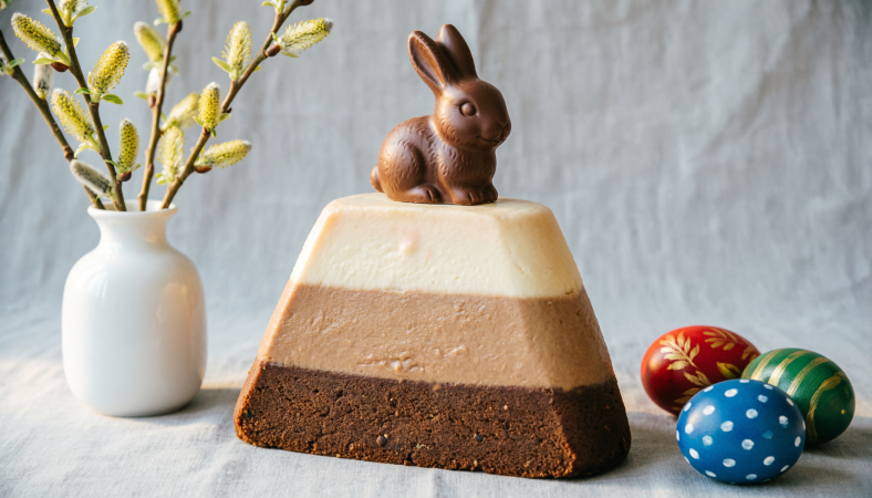 Творожная пасха «Три шоколада»