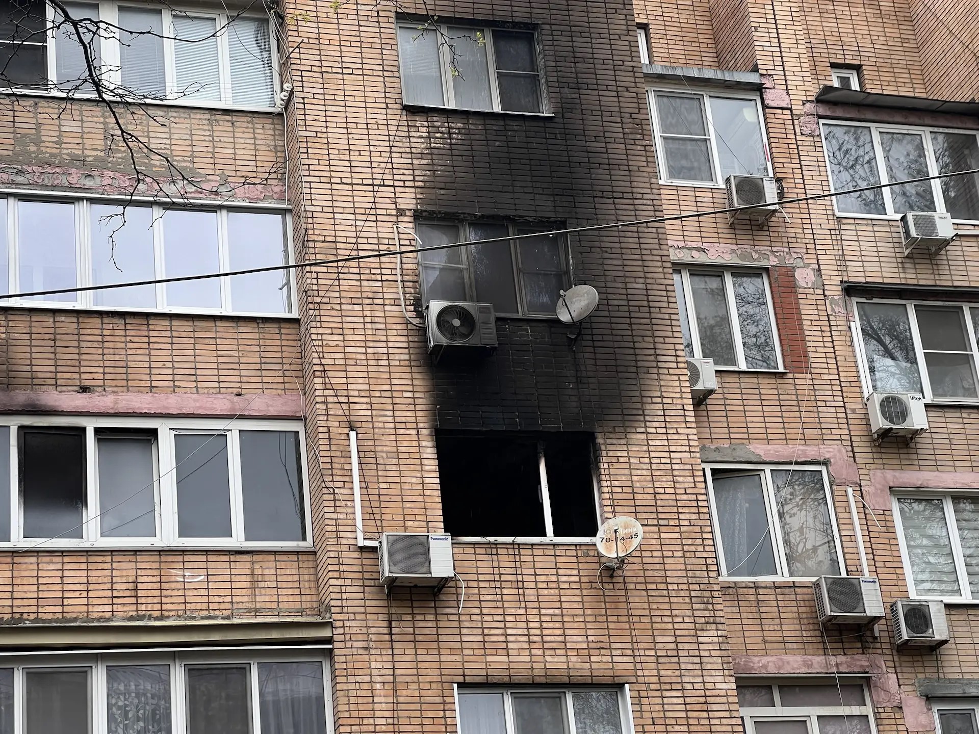 В центре Новороссийска оперативно потушен пожар