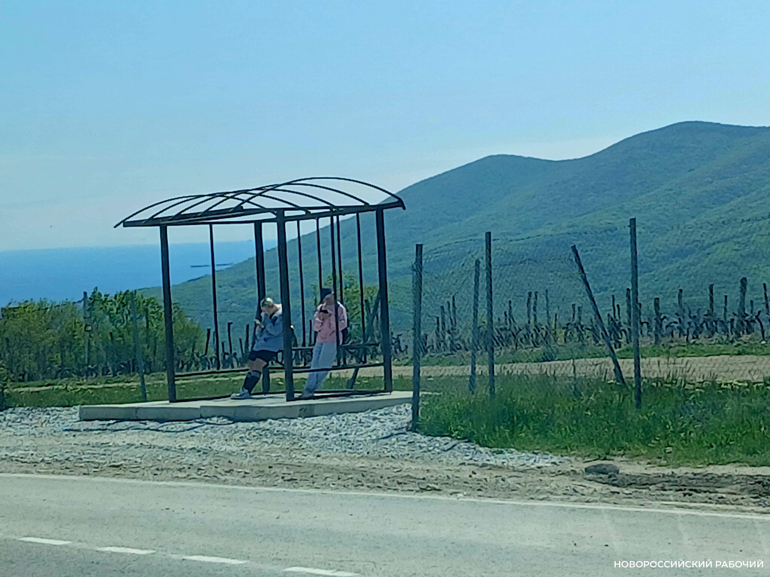 В Новороссийске установили остановку-скелет