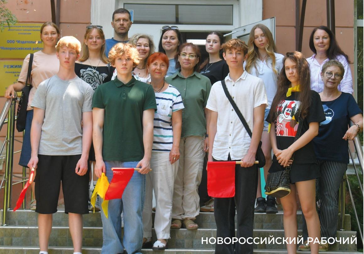 В редакции «Новороссийского рабочего» побывали юные журналисты