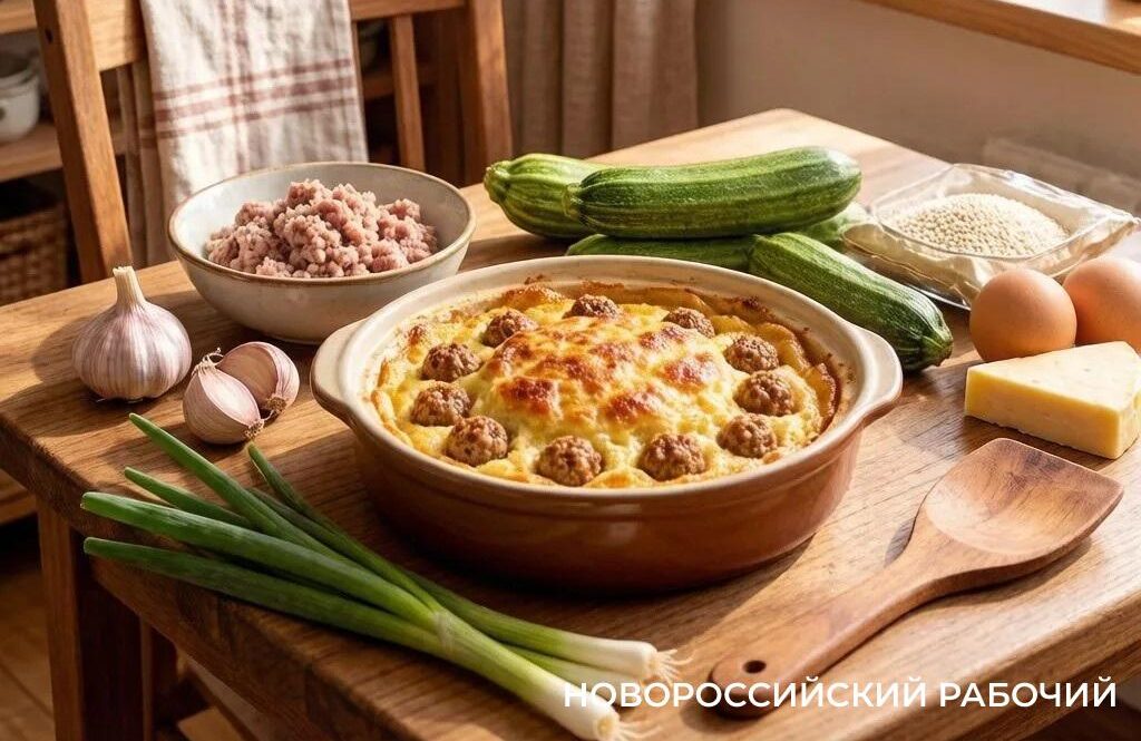 Фрикадельки в нежном кабачковом суфле