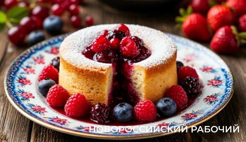 Ягодный манник с черникой