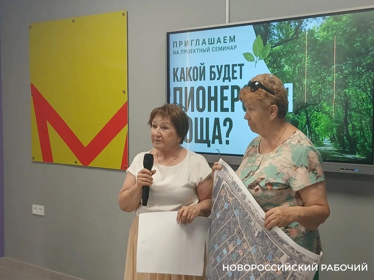 Лес по максимуму – благоустройство по минимуму: в Новороссийске планировали будущее Пионерской рощи