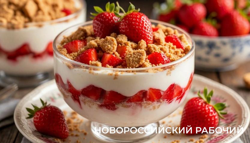 Трайфл с клубникой