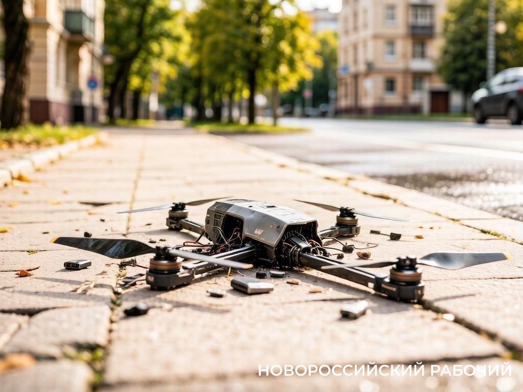 Обломки БПЛА в Новороссийске повредили дома и травмировали человека