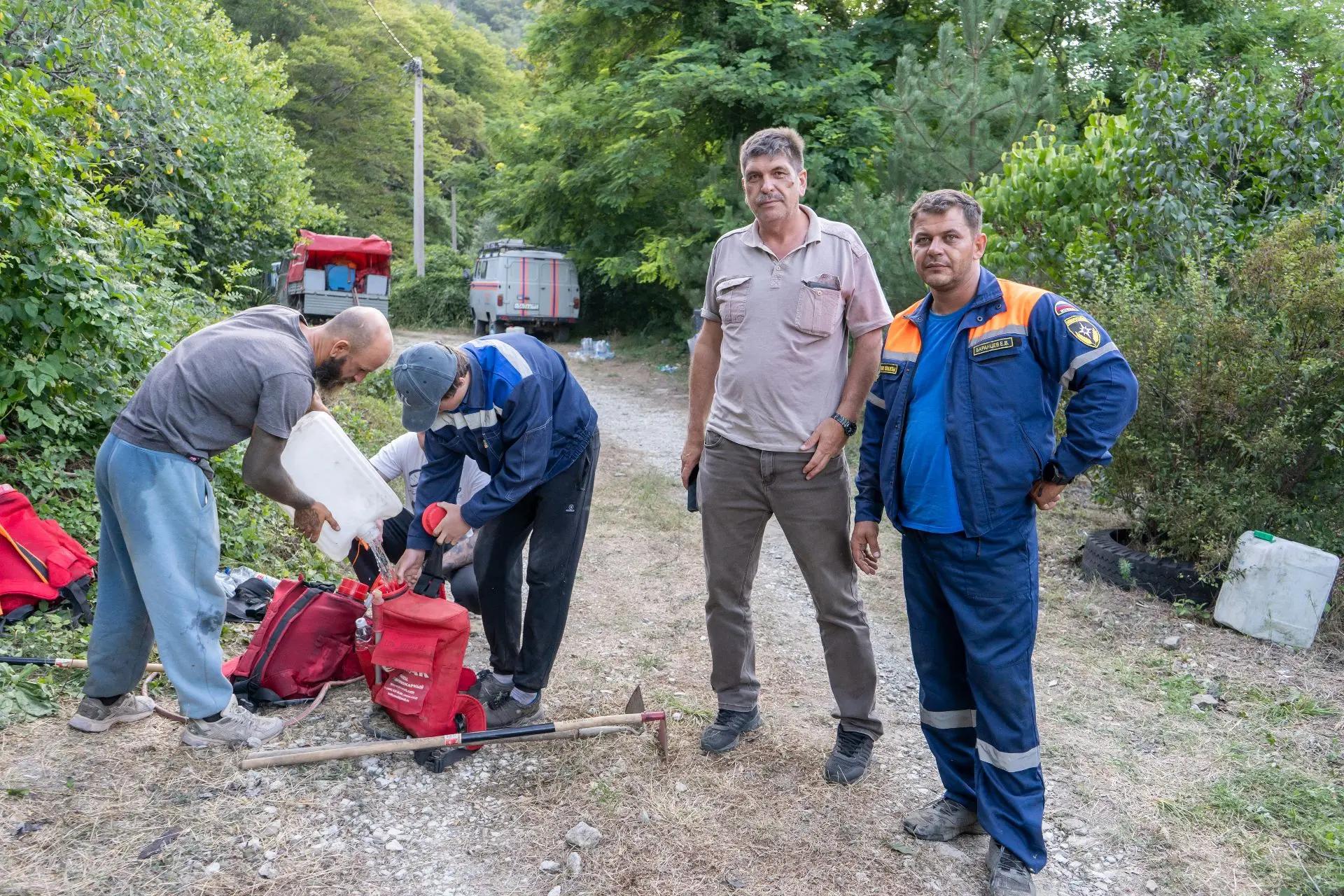 Вчера в Новороссийске тушили лесной пожар