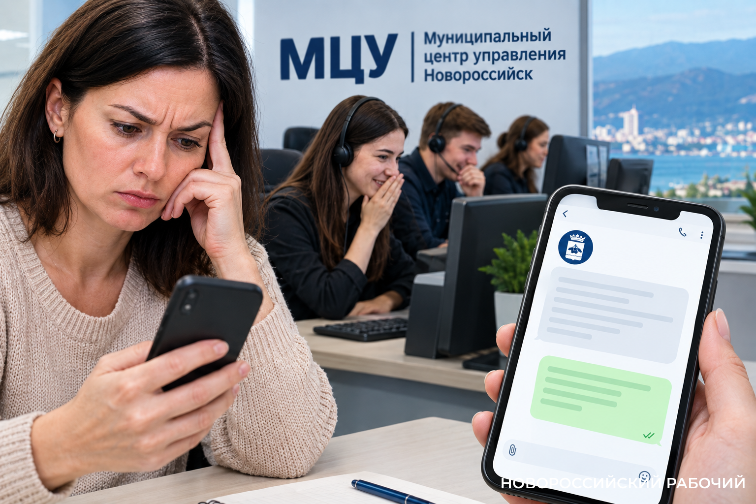 «Ухмылки и смешки» — жительница Новороссийска пожаловалась на операторов МЦУ