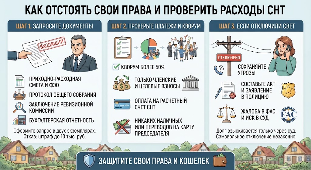 «Платите или отключим свет»: что делать, если председатель СНТ превышает полномочия
