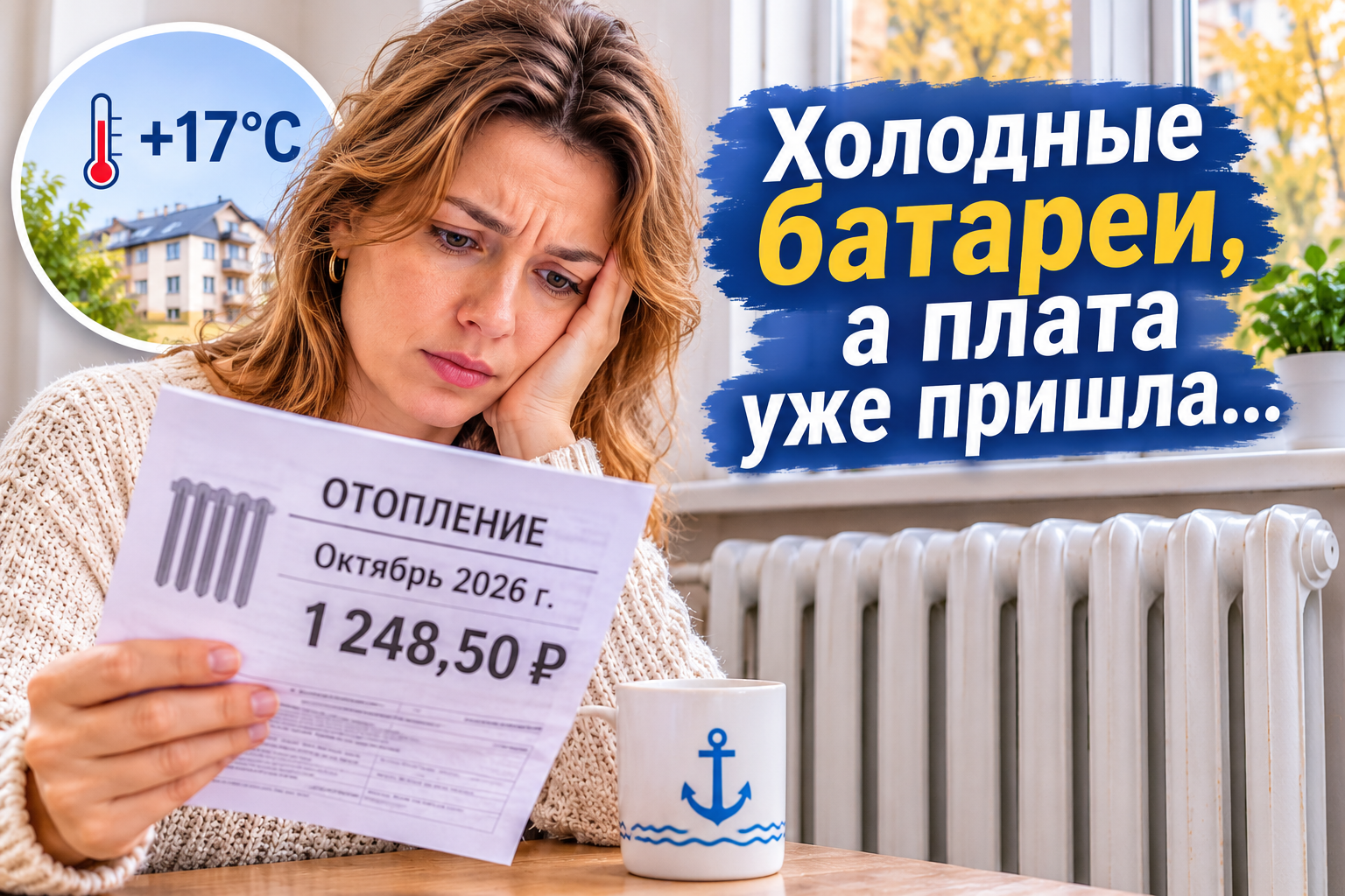 Холодные батареи и платёжки за тепло: в Новороссийске объяснили порядок начислений