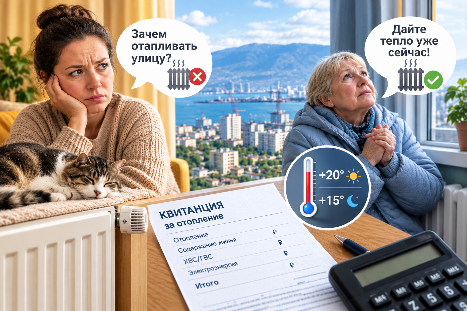 В Новороссийске дали тепло в МКД: одни просят отключить, другие — подключить